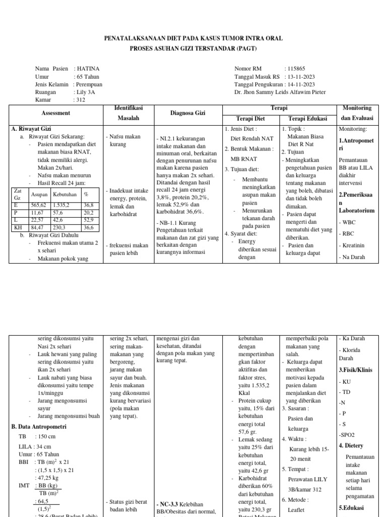 PAGT - Tumor Intra Oral | PDF | Kesehatan Holistik