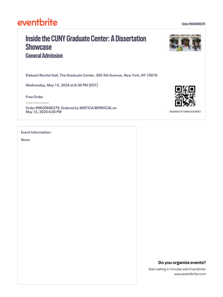 CUNY Dissertation Showcase Event | PDF