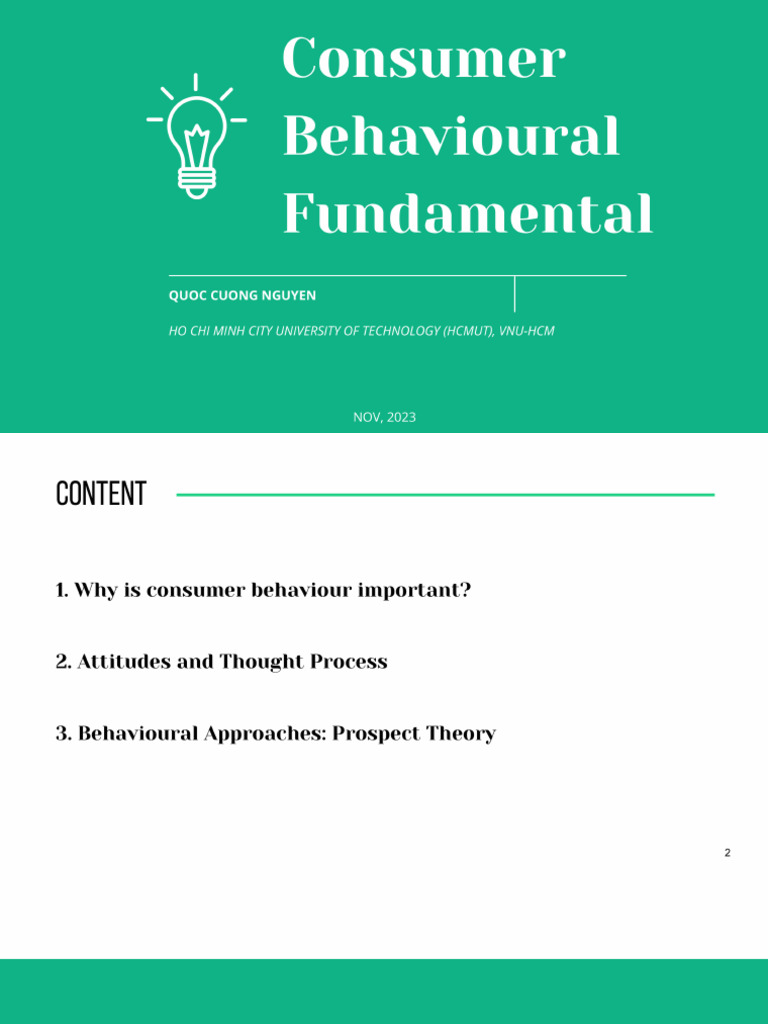 Lec2 - Consumer Behaviour | PDF