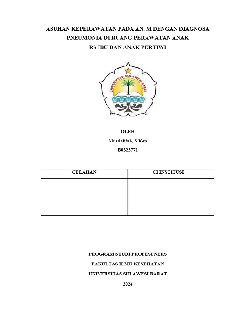 Asuhan Keperawatan Pneumonia Anak | PDF | Kesehatan Holistik