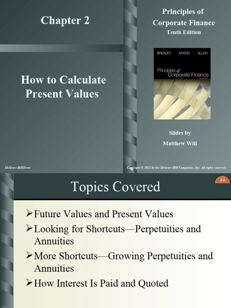 CH 2 How To Calculate Present | Download Free PDF | Net Present Value ...