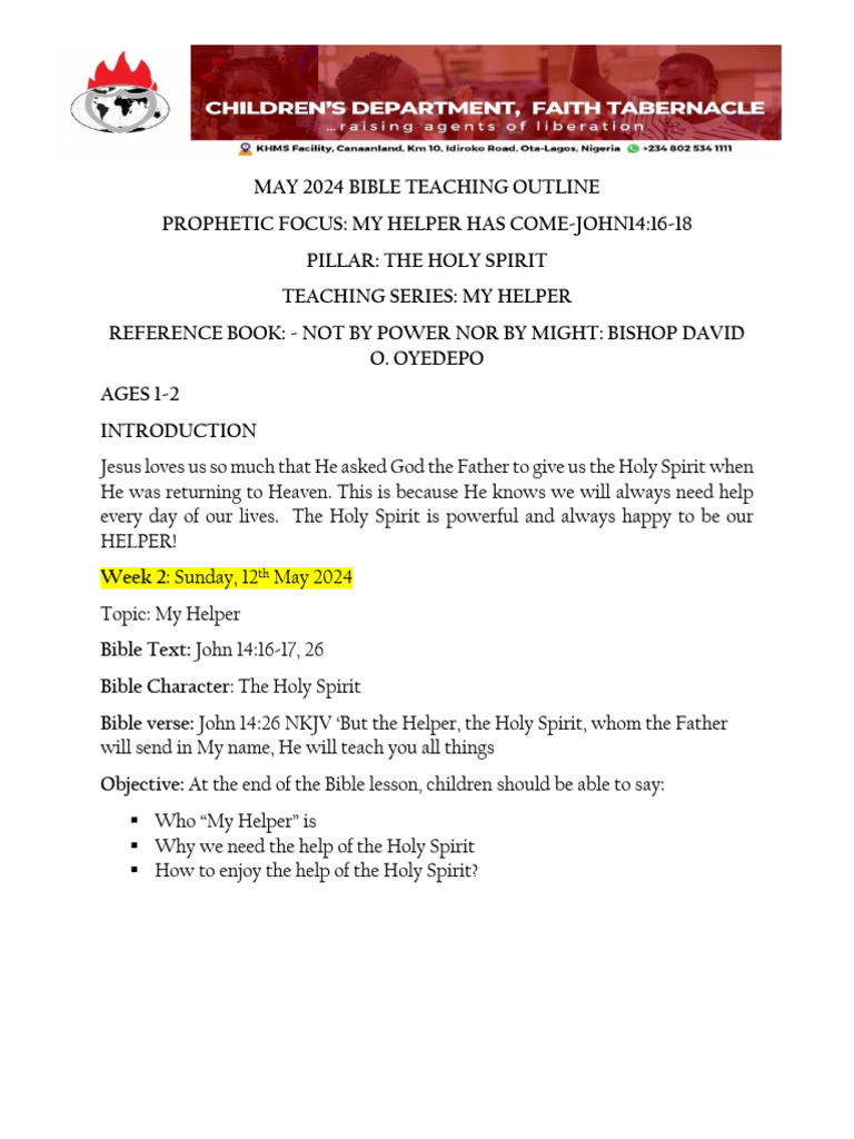 ASSEMBLIES OF GOD CHILDREN SUNDAY SCHOOL MANUAL 2024 PDF DOWNLOAD visual data 8