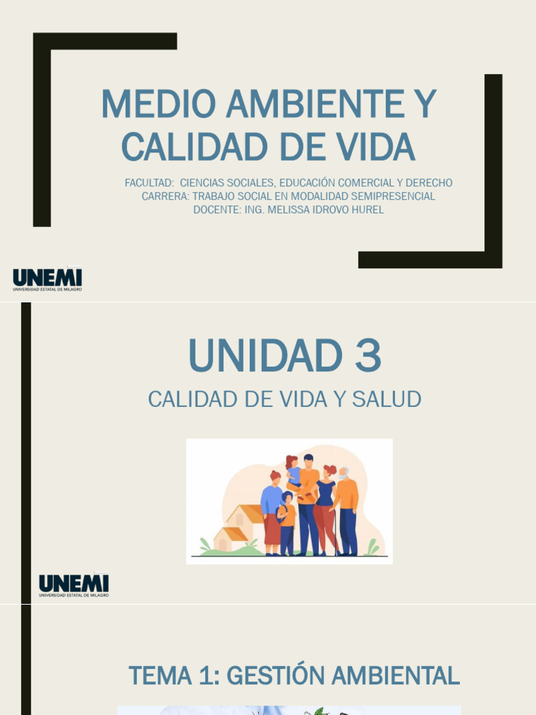 Gestión Ambiental y Calidad de Vida | PDF | Residuos | Entorno natural