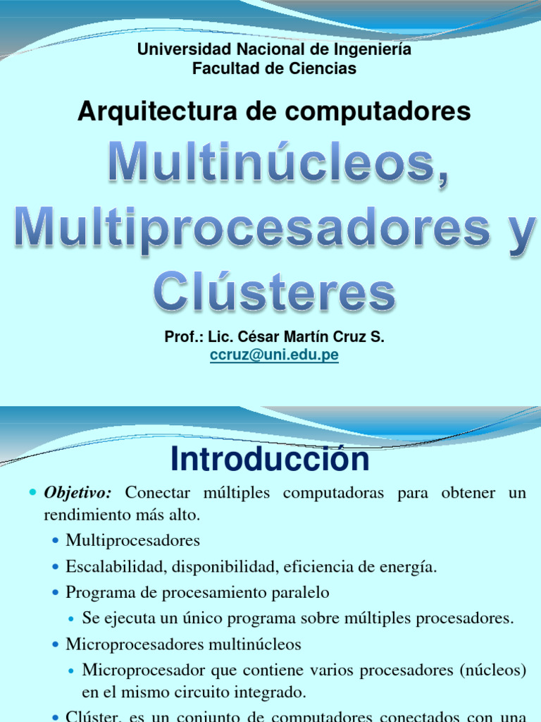Arquitectura de Computadores Avanzada | PDF | Microprocesador ...
