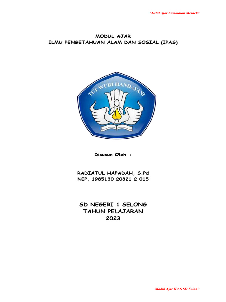 Modul Ajar Ipas Kelas 3 Hewan Sekitar Pdf