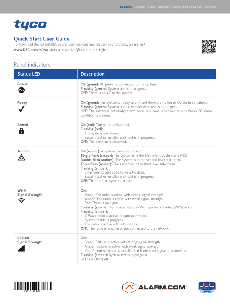 Quick Start User Guide | PDF | Security Alarm | Information And ...