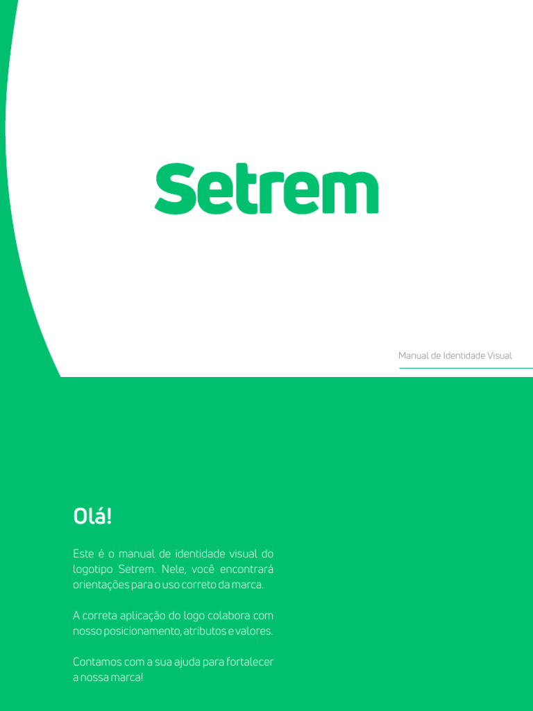 Manual de Identidade Visual Setrem | PDF | Modelo de cores RGB | Cor