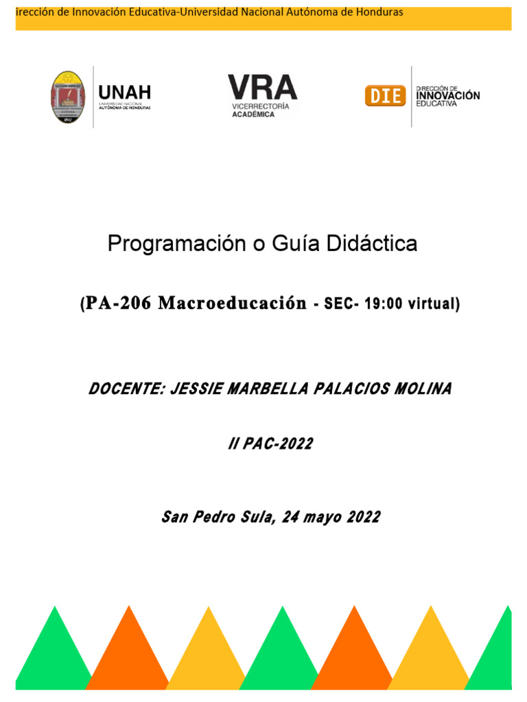 PA-206 - Guia D. Macro II PAC-2022 - JMPM | PDF | Evaluación | Aprendizaje