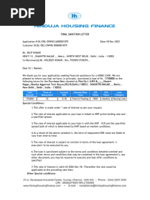 Sanction Letter