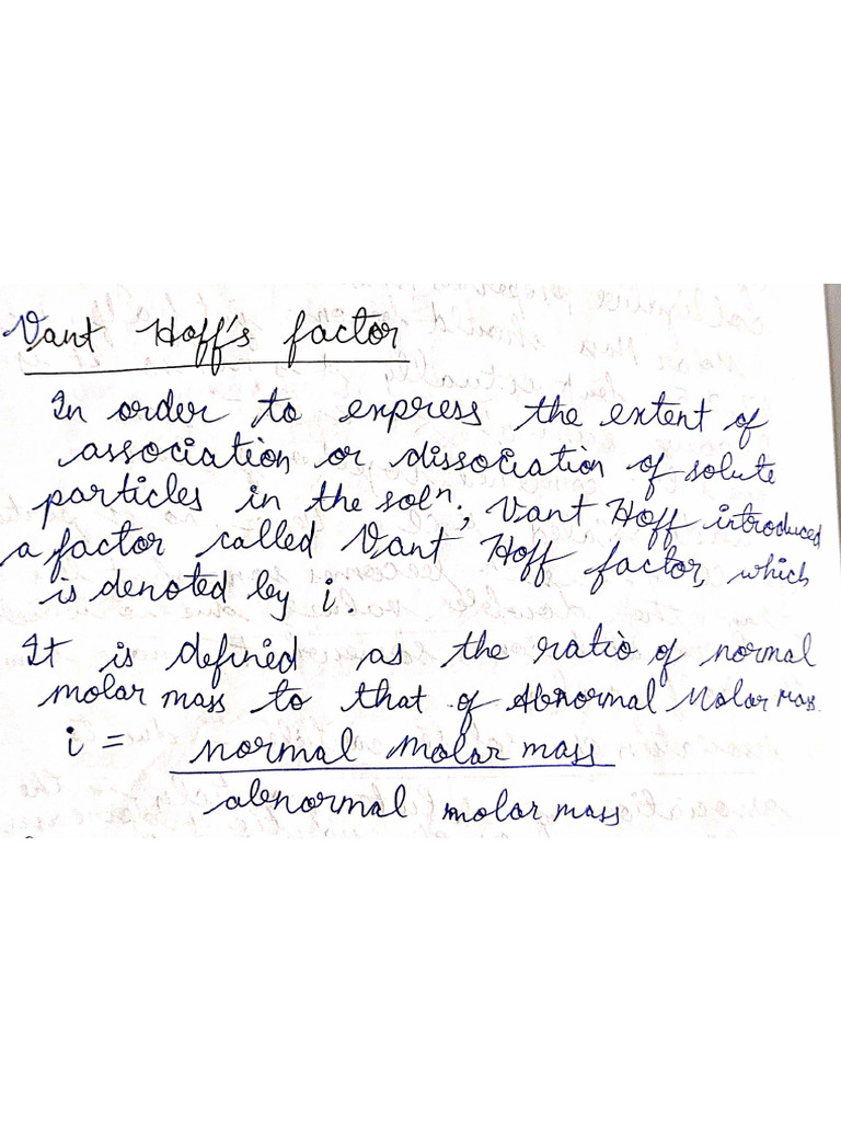 Boost Your Chemistry Grade Today What Is Vant Hoff Factor - vcqqvw1