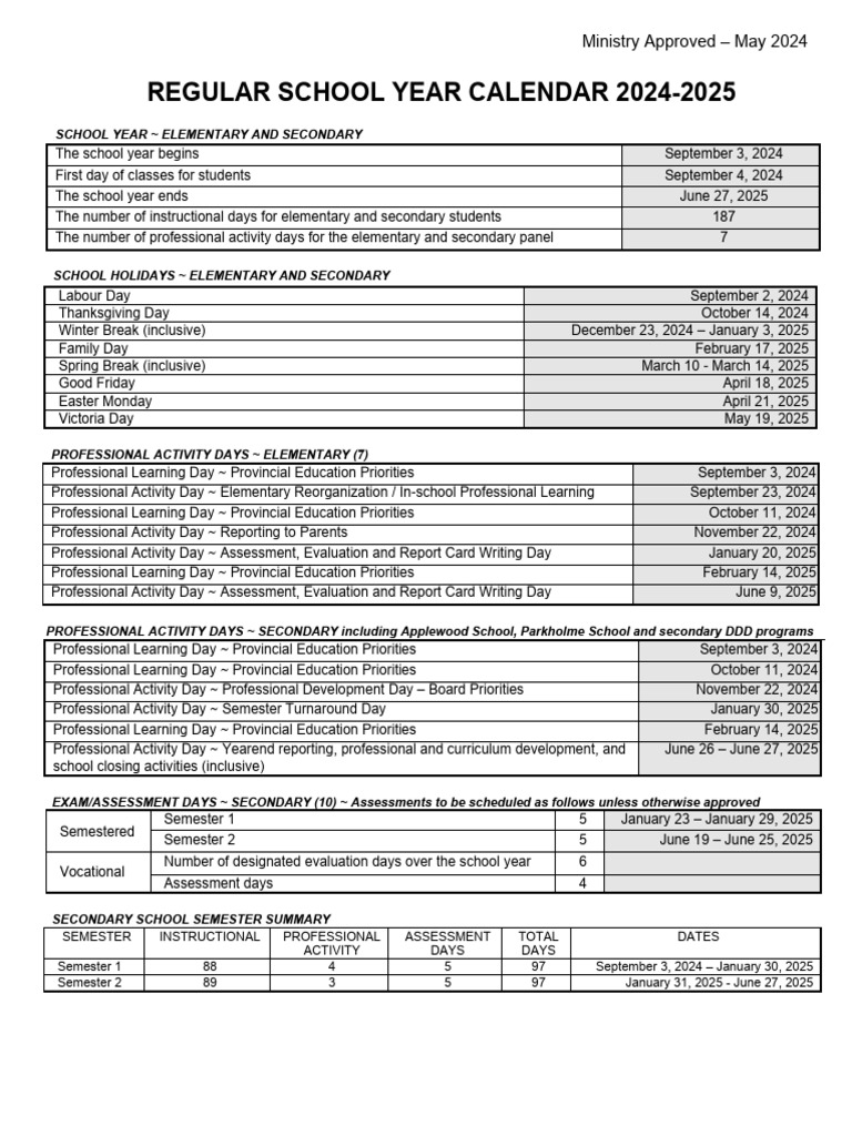 20242025 School Year Calendar Download Free PDF Academic Term Academia