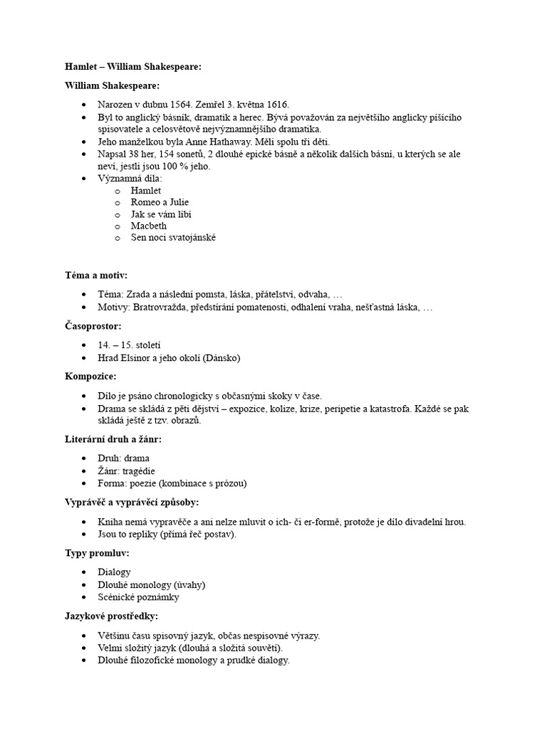 Hamlet | PDF