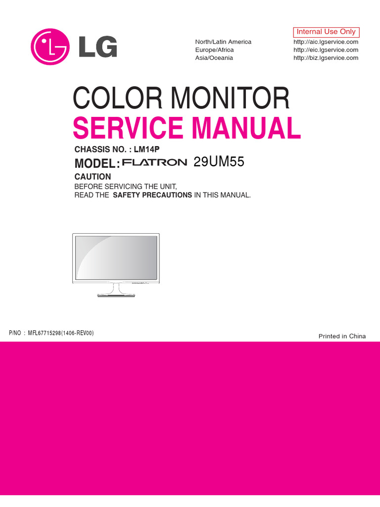 LG+29UM55P LM14P Monitor LCD | PDF | Printed Circuit Board | Soldering