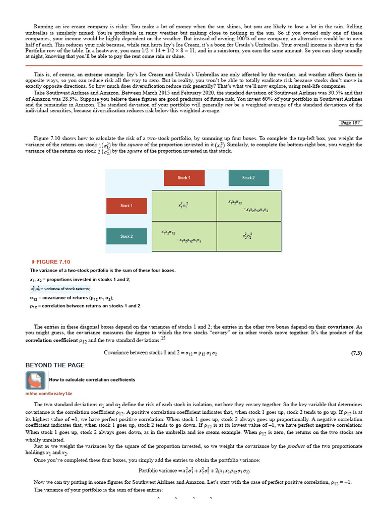 Diversification and Risk Reduction Explained | PDF | Diversification ...