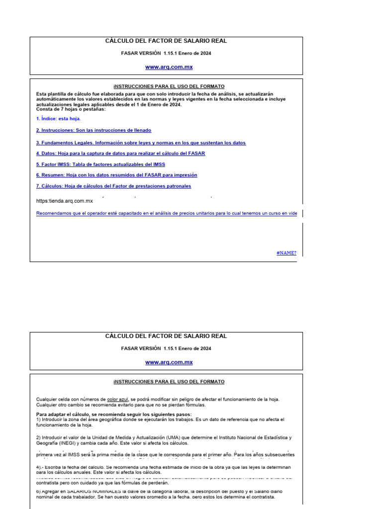FASAR 2024 Formulado y Comentado v1 15 2024 Paraexcel2007 | PDF | Economias