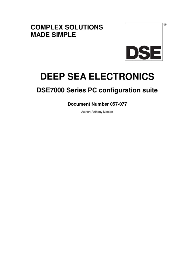 DSE7000 Configuration Suite Manual | PDF | Microsoft Windows ...