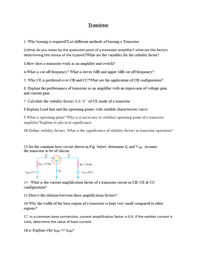 Assignment - Basic Electronics | PDF | Operational Amplifier | Field ...