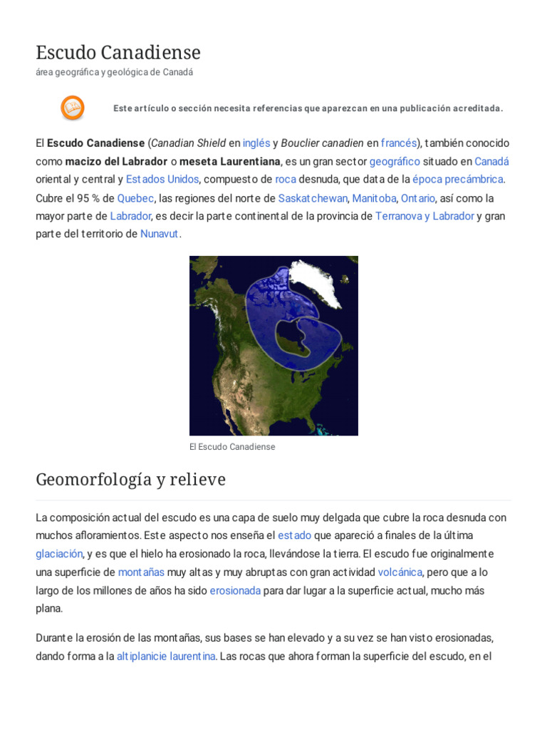 Escudo Canadiense - Wikipedia, La Enciclopedia Libre | PDF | Naturaleza ...