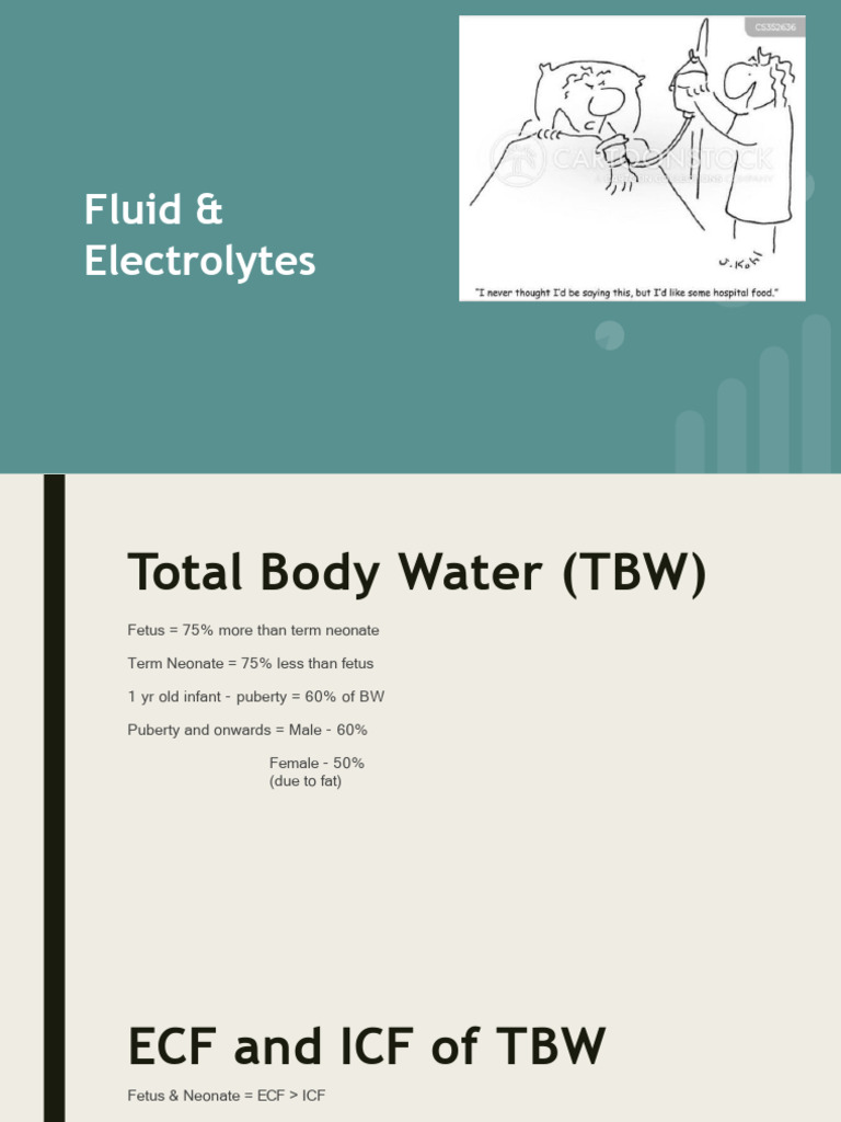 Fluid And Electrolytes Pdf Dehydration Kidney