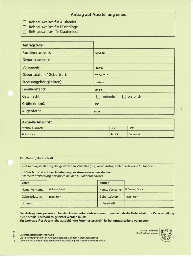 Antrag RA | PDF