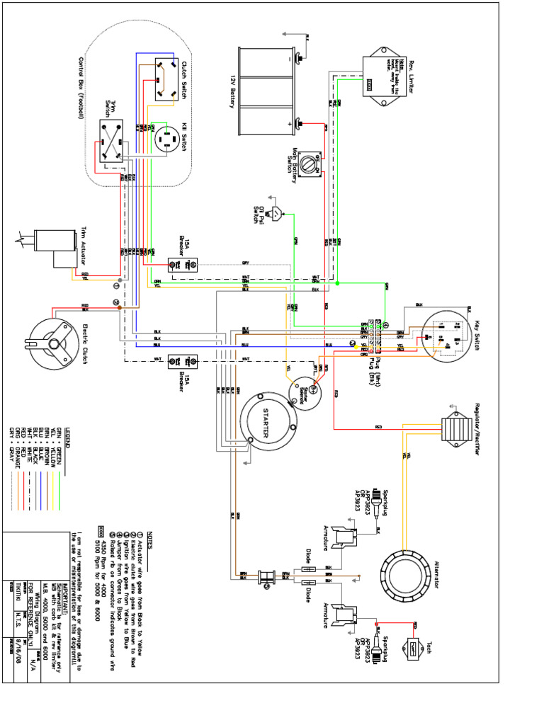 MB Wiring Diagram Carb Rev Limiter 4000 5000 6000 PDF