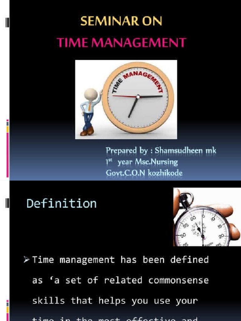Time Management 42864528 | PDF
