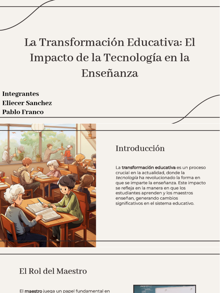 La Transformación Educativa El Impacto de La Tecnología en La Enseñanza ...