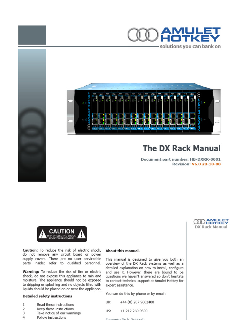 DX_Rack_Manual_v6_20-10-08 | PDF | Electrical Connector | Usb
