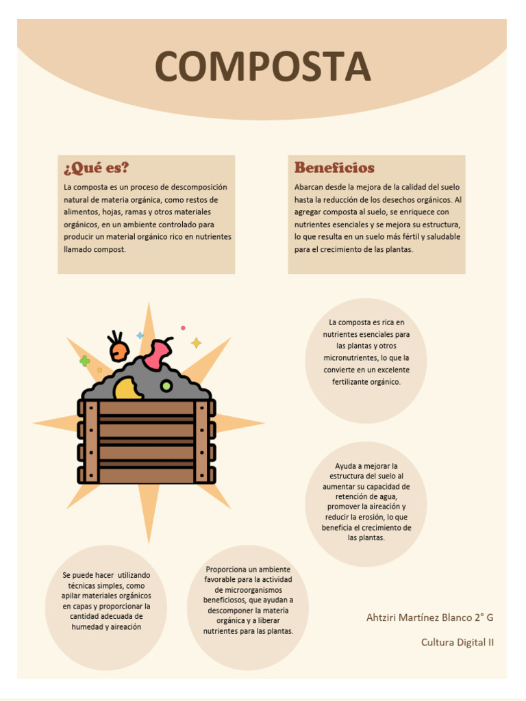 Infografia Composta Copy | Descargar gratis PDF | Compost | Suelo