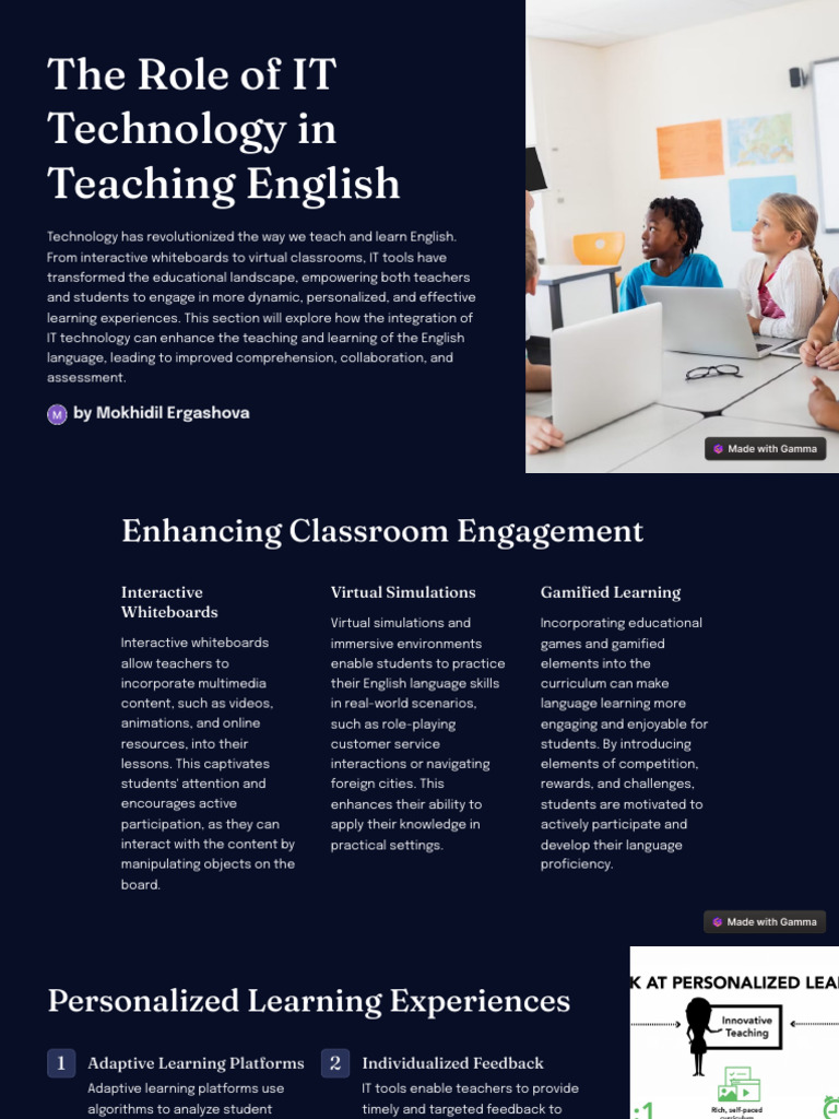 The Role of IT Technology in Teaching English | PDF | Learning ...