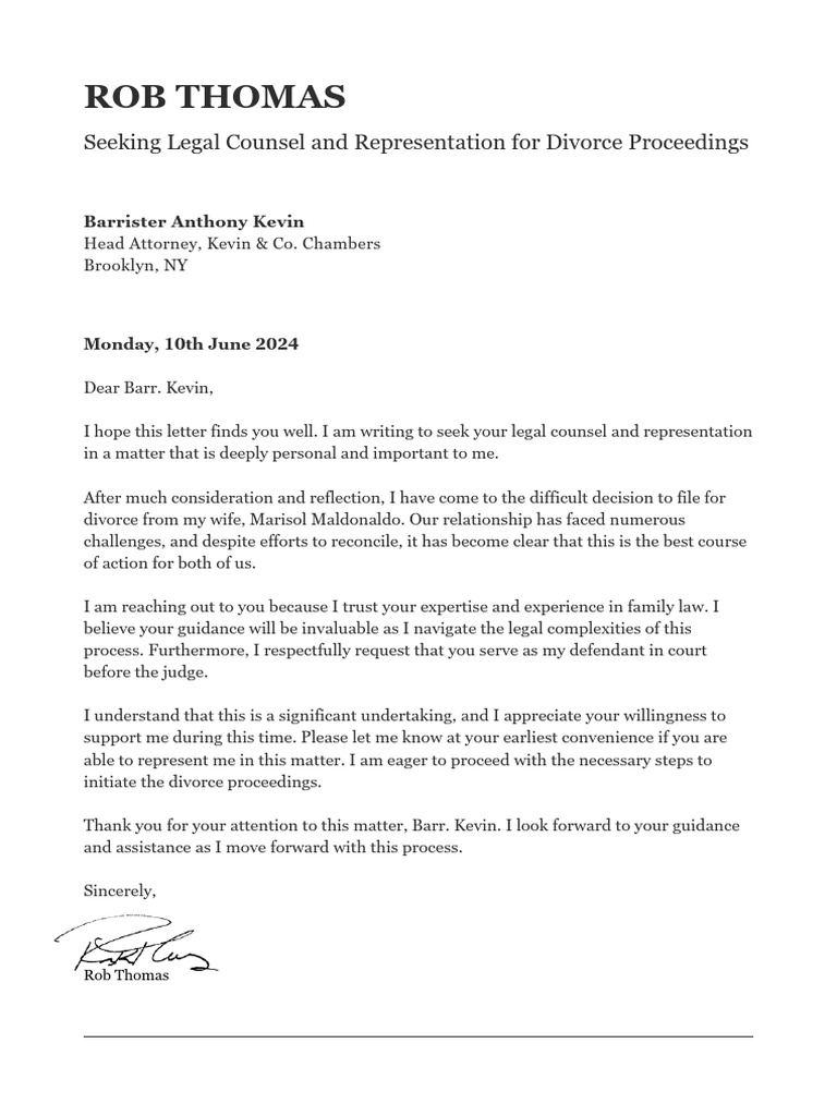 how to write an email to a lawyer sample pdf