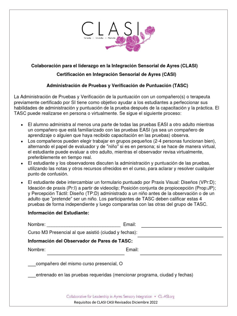 TASC Spanish | PDF | Cognición | Aprendizaje
