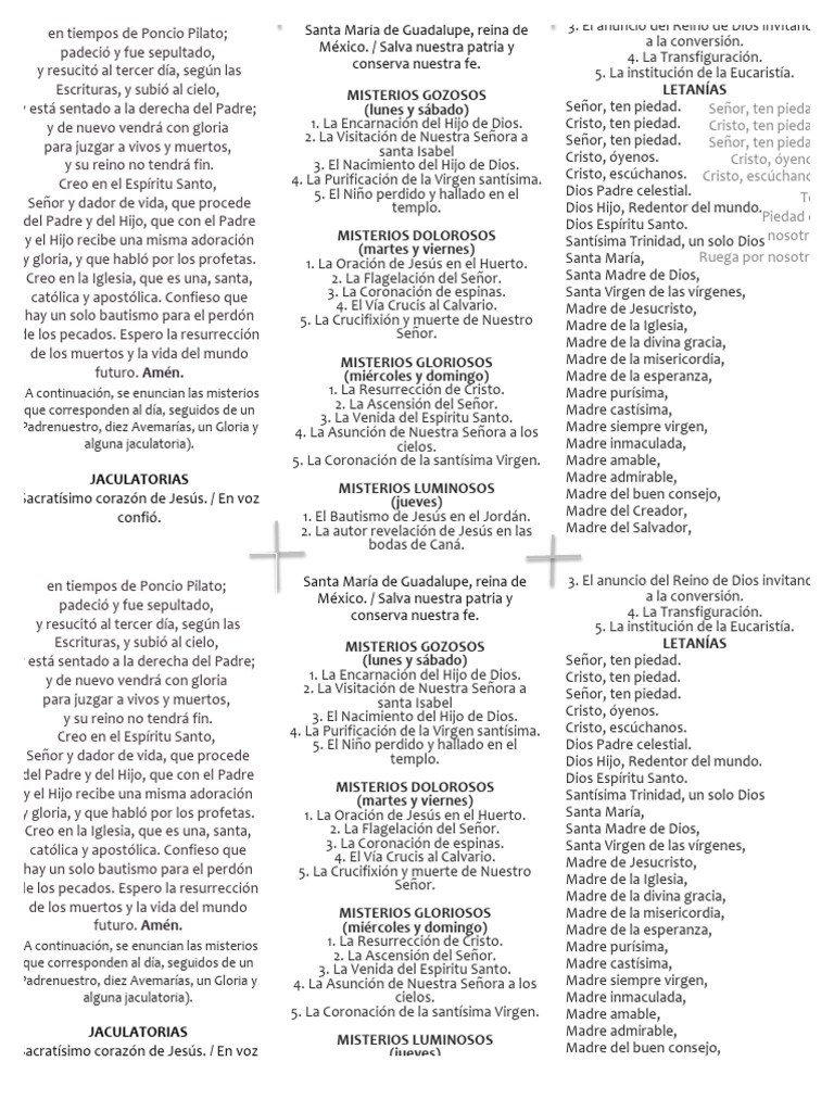 Rosario Triptico | PDF | Cristo (título) | María, madre de Jesús
