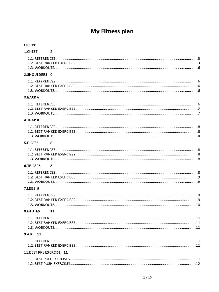 Fitness Plan Books