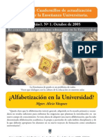 Alfabetización académica en la Universidad