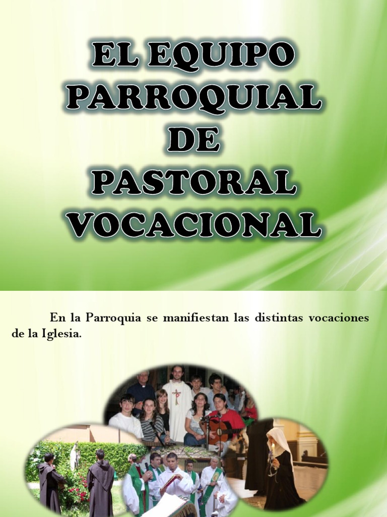 Estrategias para la Pastoral Vocacional | PDF | Sacerdote | Misa (liturgia)