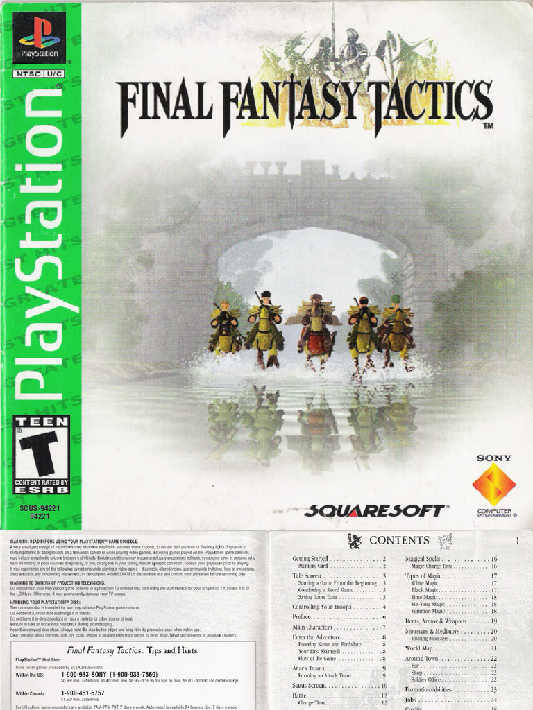 Final Fantasy Tactics English Pdf
