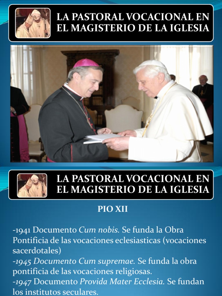 Pastoral Vocacional en el Magisterio | PDF | Sacerdote | Iglesia Católica