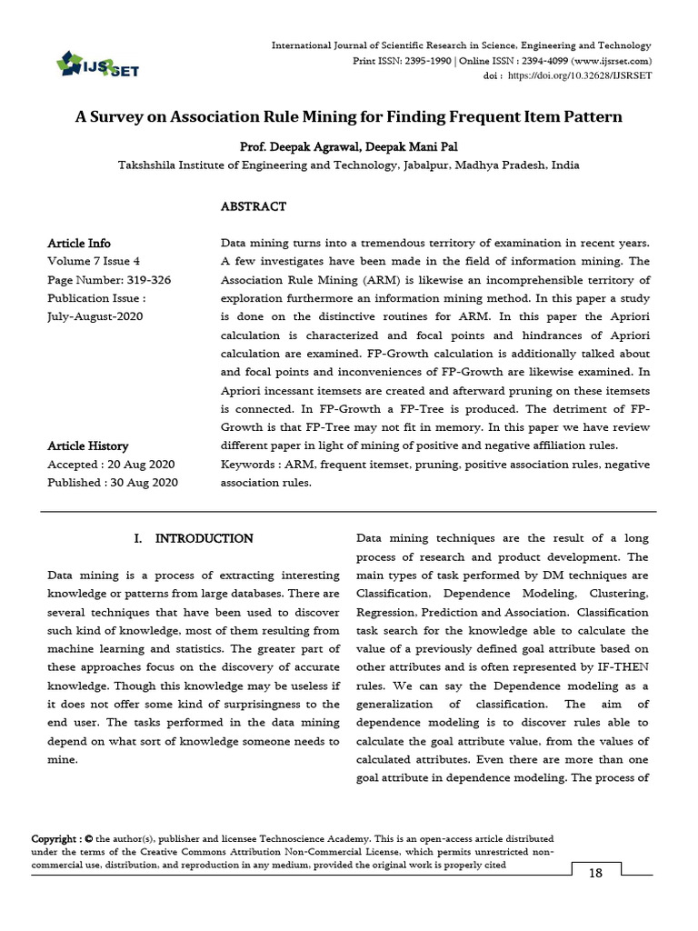 A Survey On Association Rule Mining For | PDF | Proteins