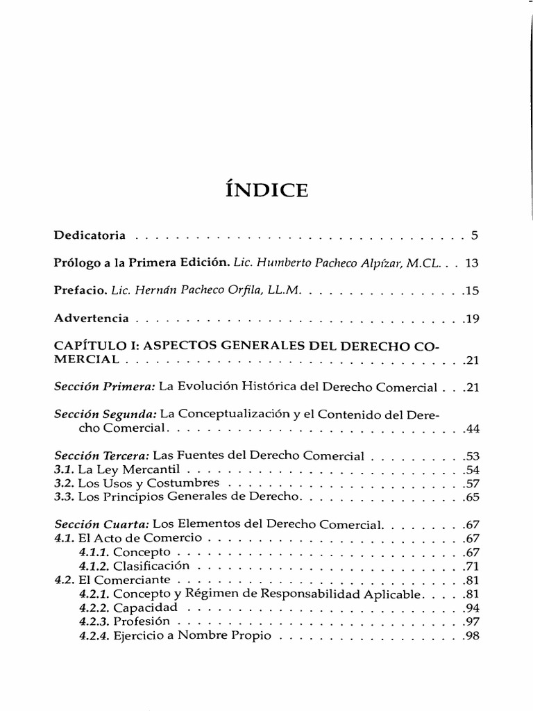 Índice Der Marcantil Libro Completo | PDF