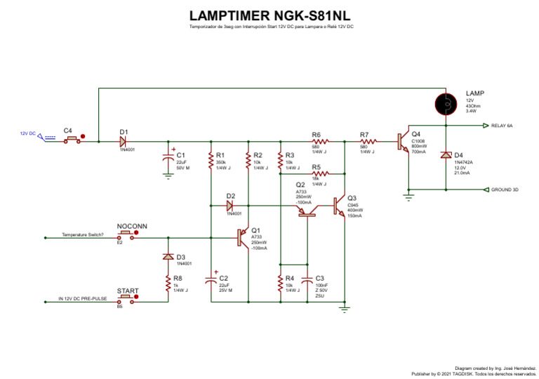 NGK S81NL Lamp Timer Wiring Diagram PDF
