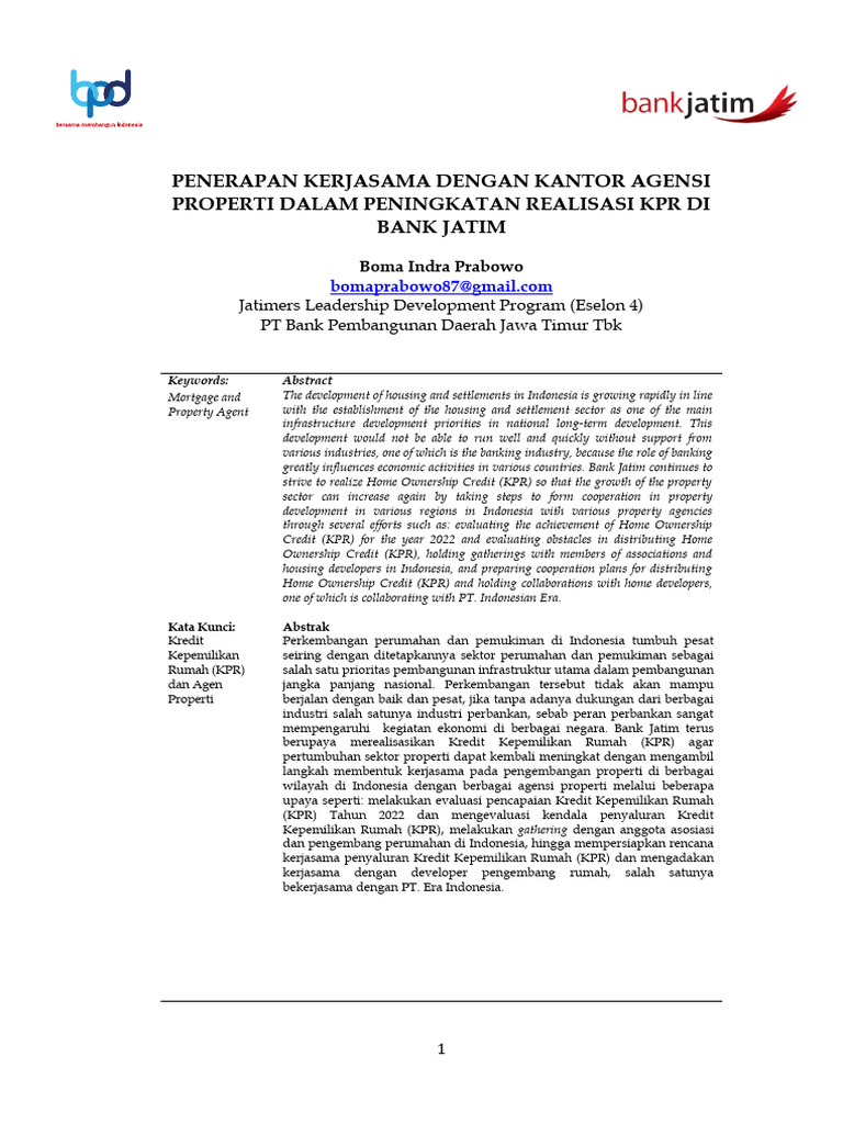 Kerangka Jurnal 1 | PDF