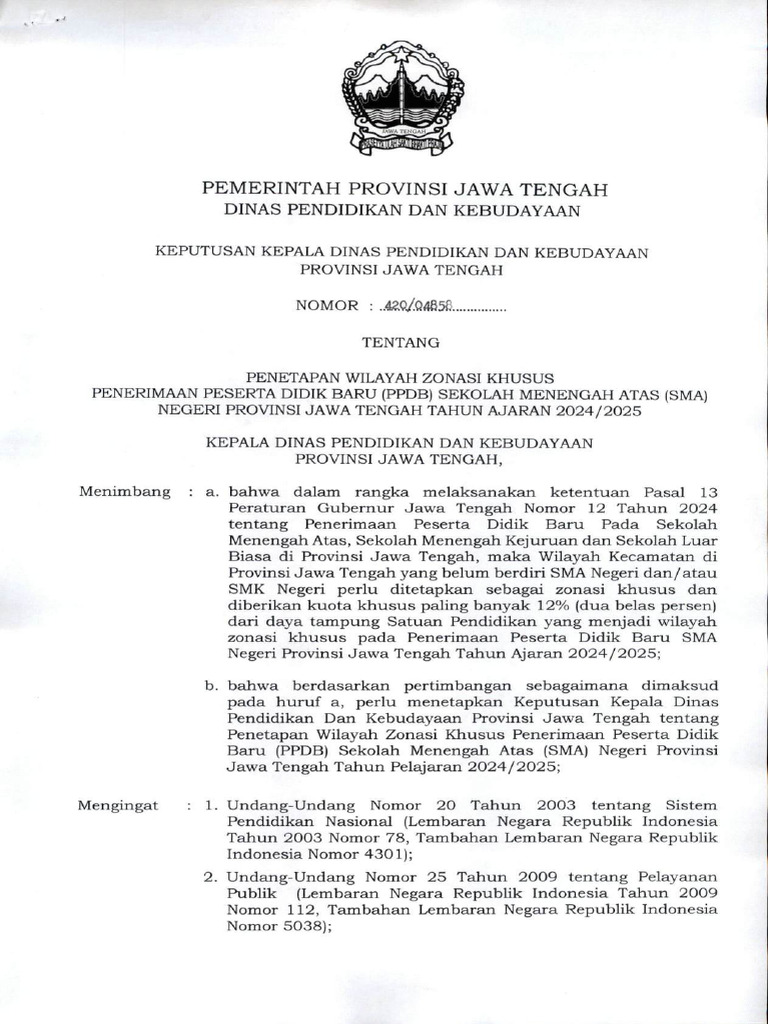 Zonasi Khusus Ppdb Adalah