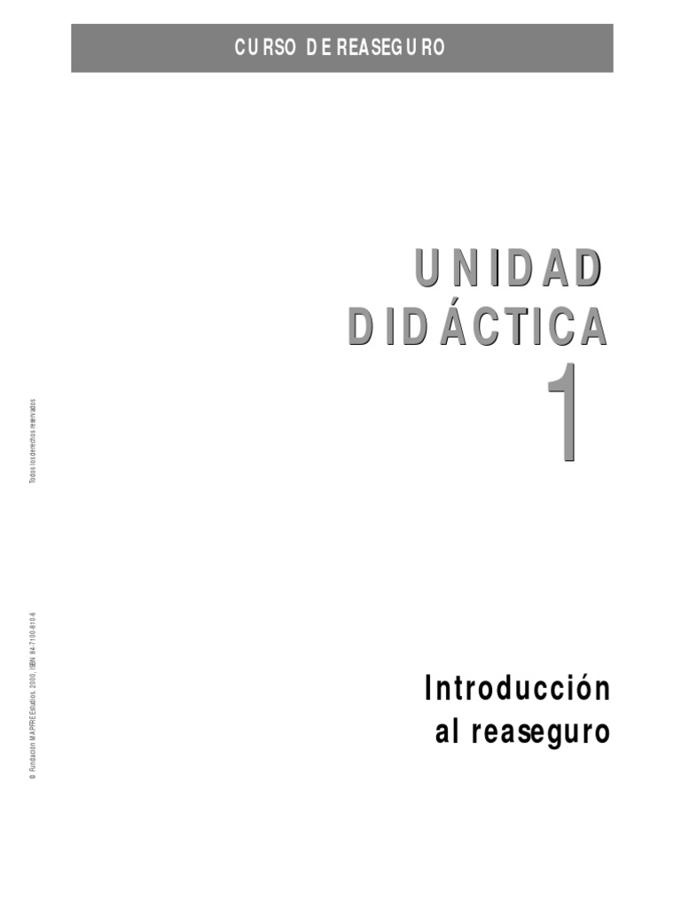 Introducción al Reaseguro: Conceptos Clave | PDF | Seguro | Reaseguro