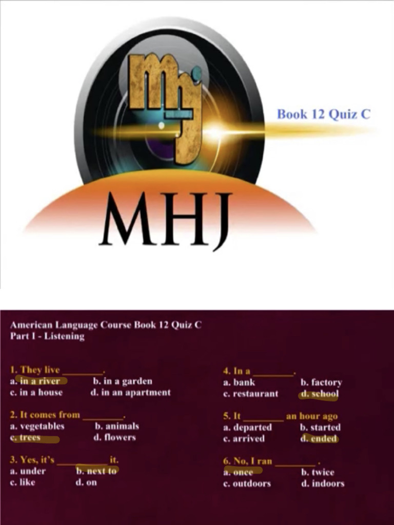 book 24 quiz c