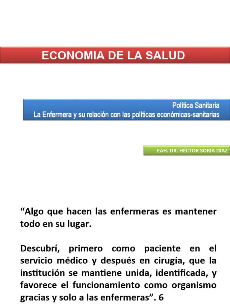 Enfermería y Economia de La Salud | PDF | Enfermería | Conocimiento