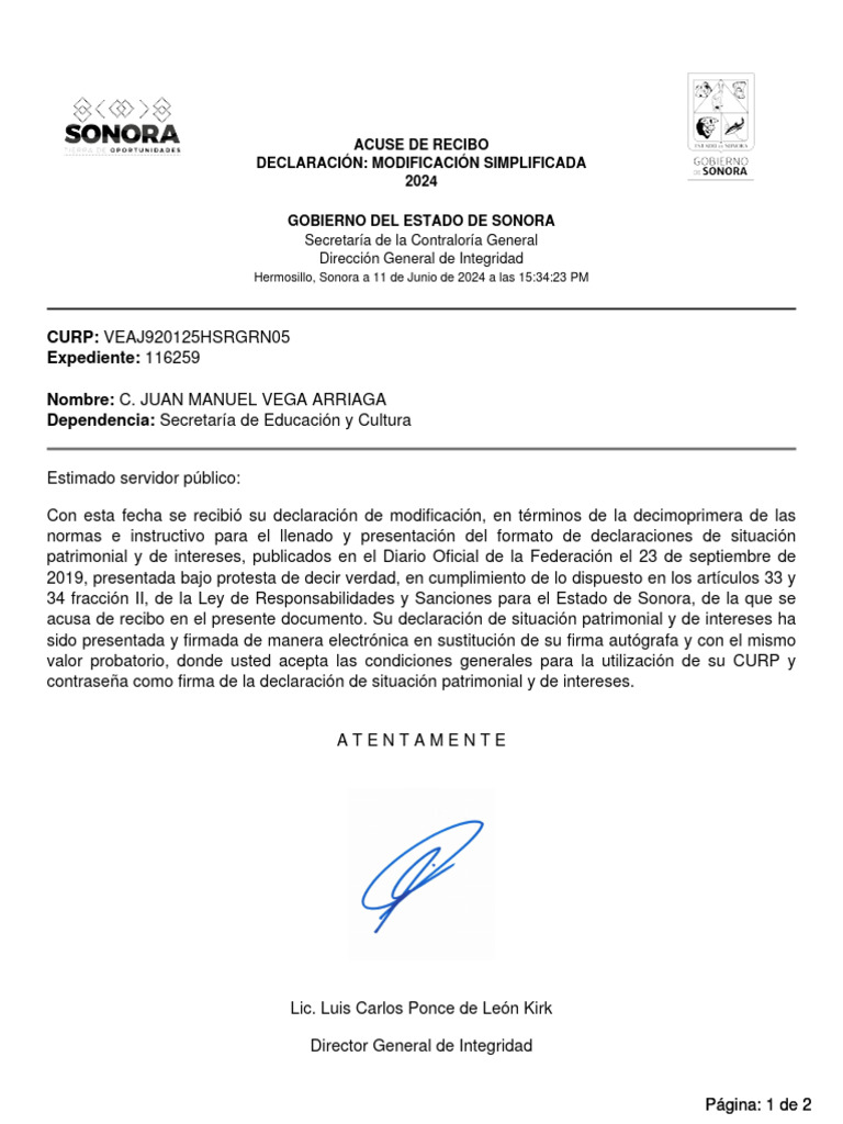 acuse de recibo | Descargar gratis PDF | Gobierno
