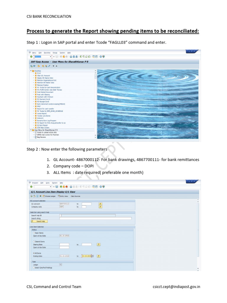 Csi Bank Reconciliation | PDF | Banks | Computing