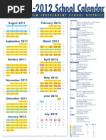 LEISD District Calendar 2011-2012