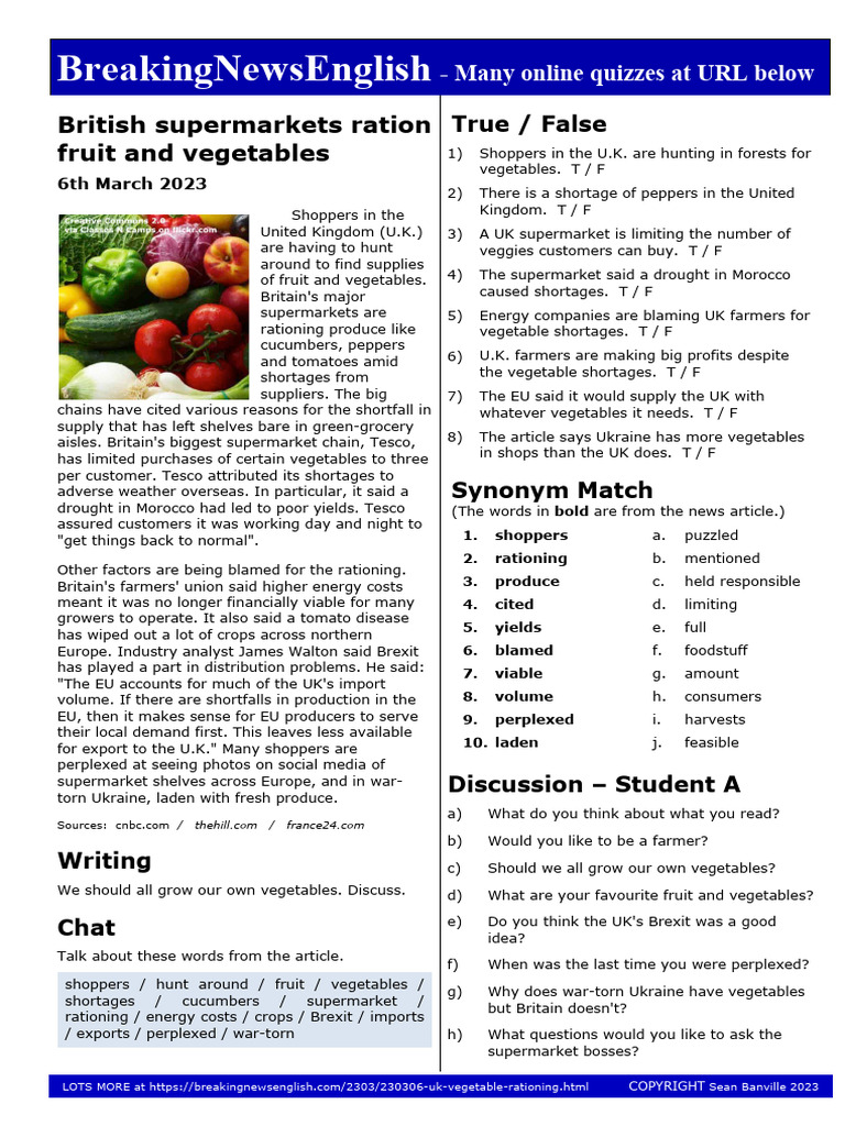230306-Uk-Vegetable-Rationing-M S | PDF | Supermarket | Tesco